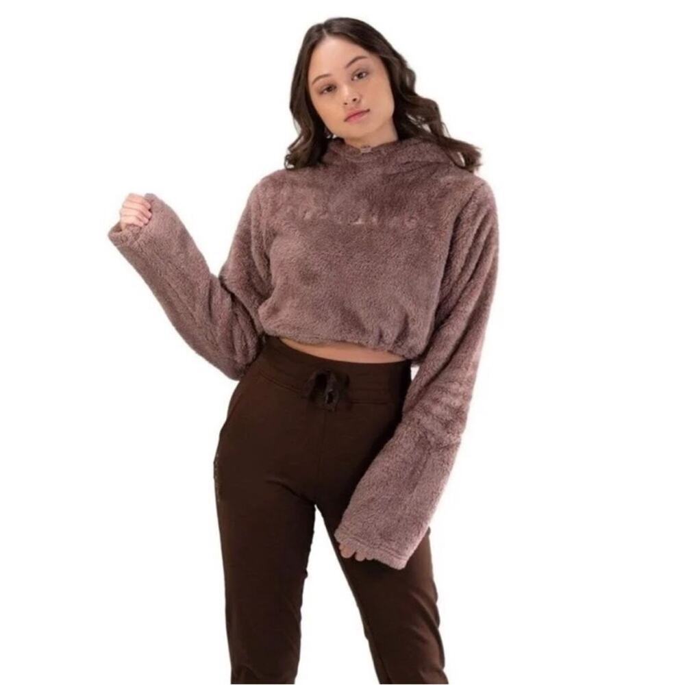Balance Athletica Crop Fleece Sweatshirt Size Medium